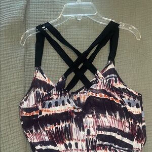 Abercrombie & Fitch Black, Blue, and Purple Mini Dress